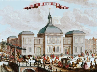 La Bourse, Amsterdam, 1743